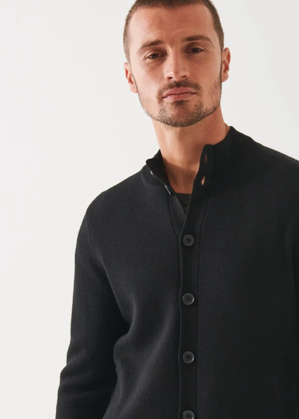 PATRICK ASSARAF Double-Face Button Cardigan | Men Knitwear