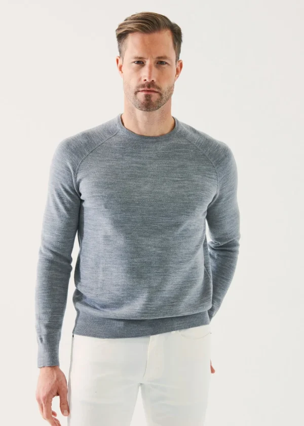 PATRICK ASSARAF Double-Face Crewneck Sweater | Men Knitwear