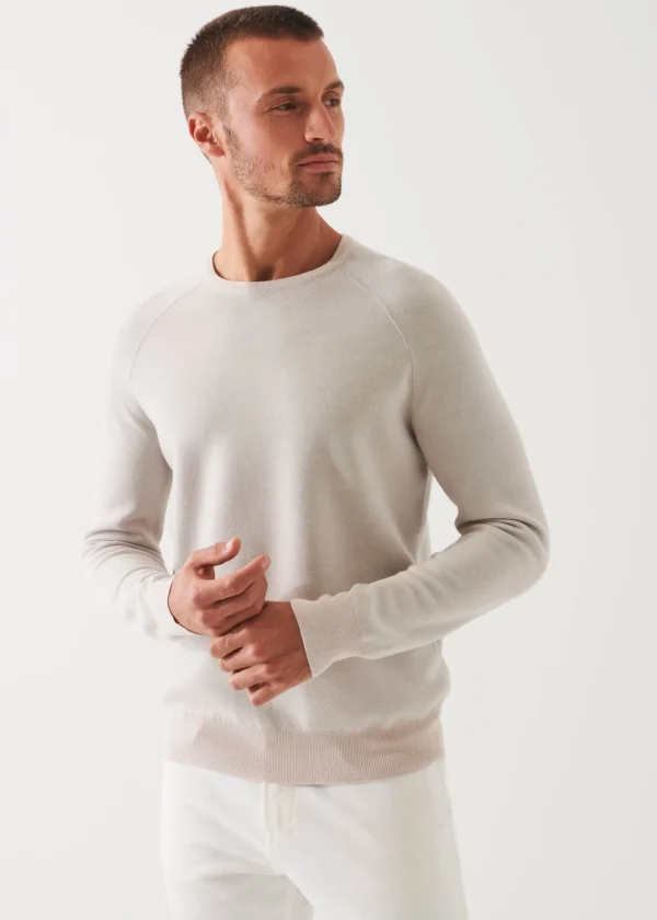 PATRICK ASSARAF Double-Face Crewneck Sweater | Men Knitwear