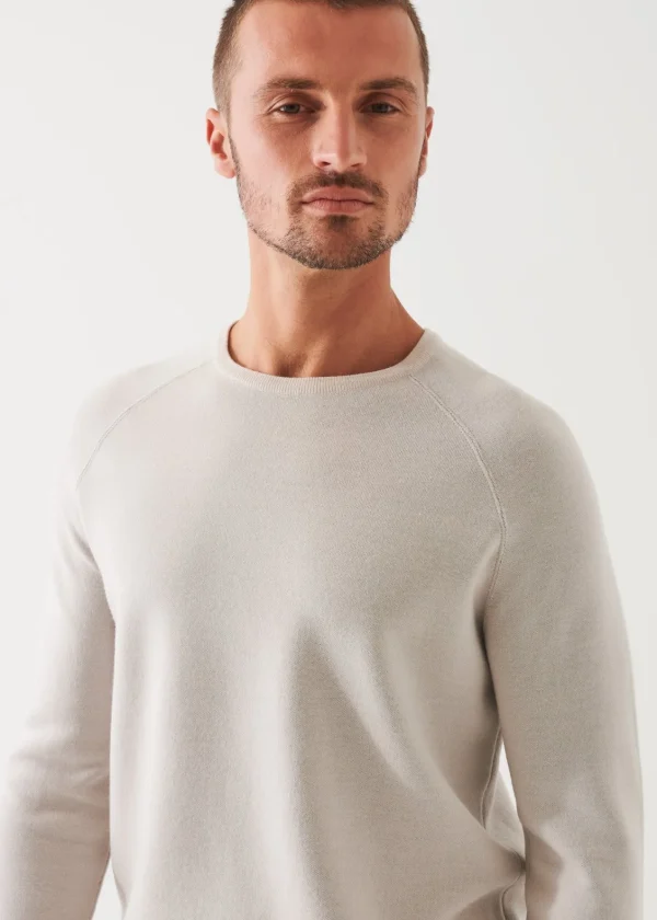 PATRICK ASSARAF Double-Face Crewneck Sweater | Men Knitwear