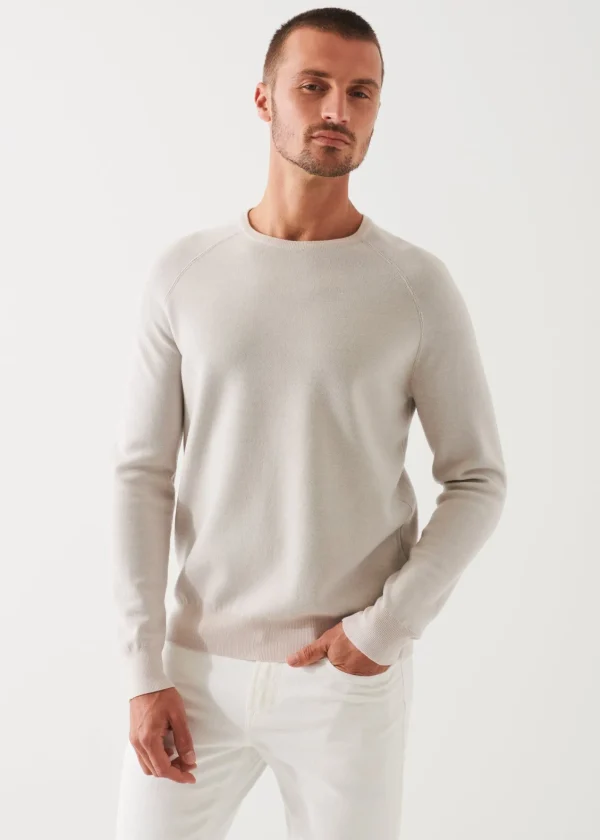 PATRICK ASSARAF Double-Face Crewneck Sweater | Men Knitwear