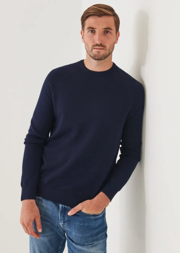 PATRICK ASSARAF Double-Face Crewneck Sweater | Men Knitwear