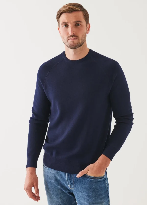 PATRICK ASSARAF Double-Face Crewneck Sweater | Men Knitwear