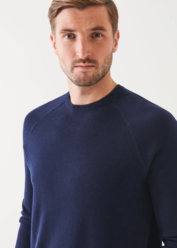 PATRICK ASSARAF Double-Face Crewneck Sweater | Men Knitwear