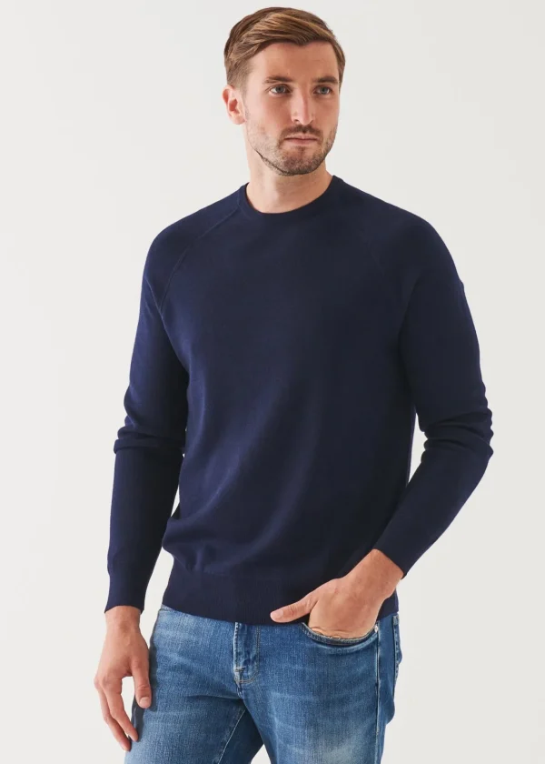 PATRICK ASSARAF Double-Face Crewneck Sweater | Men Knitwear