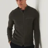 PATRICK ASSARAF Double-Face Full Zip | Men Knitwear