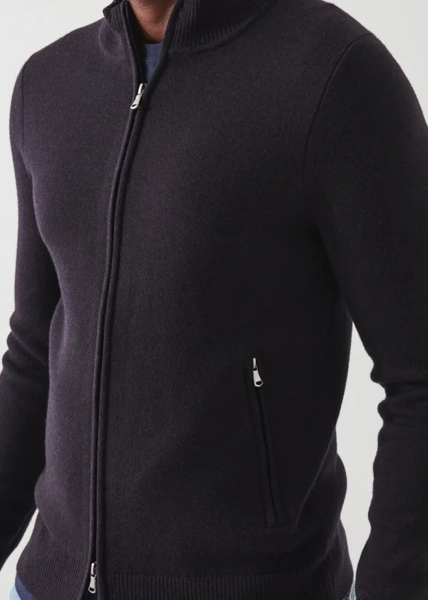 PATRICK ASSARAF Double-Face Full Zip | Men Knitwear