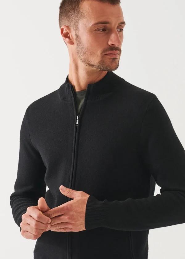 PATRICK ASSARAF Double-Face Full Zip | Men Knitwear