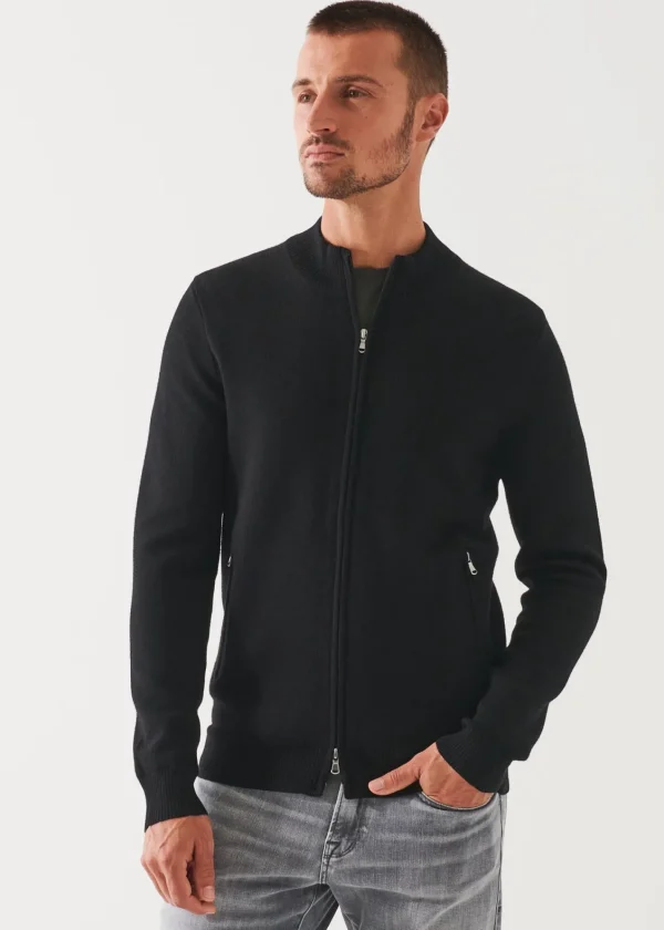 PATRICK ASSARAF Double-Face Full Zip | Men Knitwear