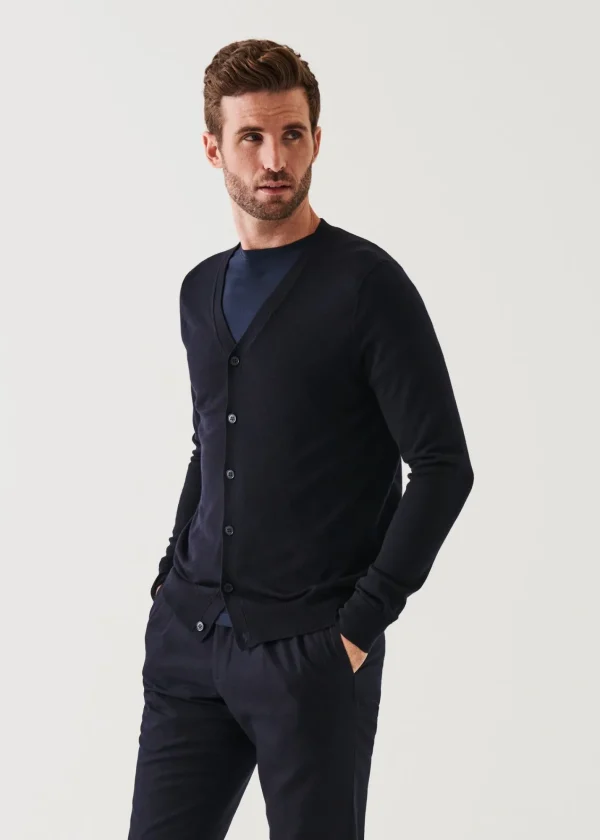 PATRICK ASSARAF Extra-Fine Merino Cardigan | Men Knitwear