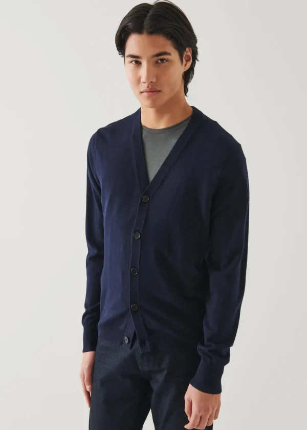 PATRICK ASSARAF Extra-Fine Merino Cardigan | Men Knitwear