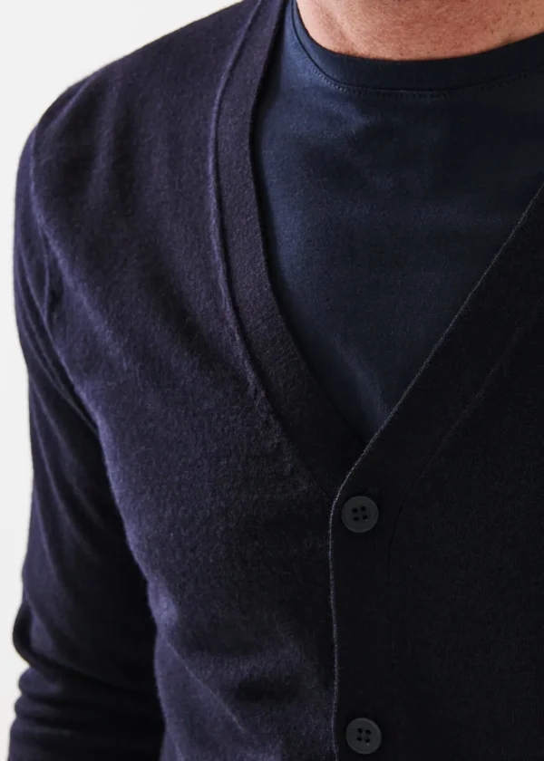 PATRICK ASSARAF Extra-Fine Merino Cardigan | Men Knitwear