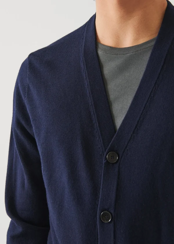 PATRICK ASSARAF Extra-Fine Merino Cardigan | Men Knitwear