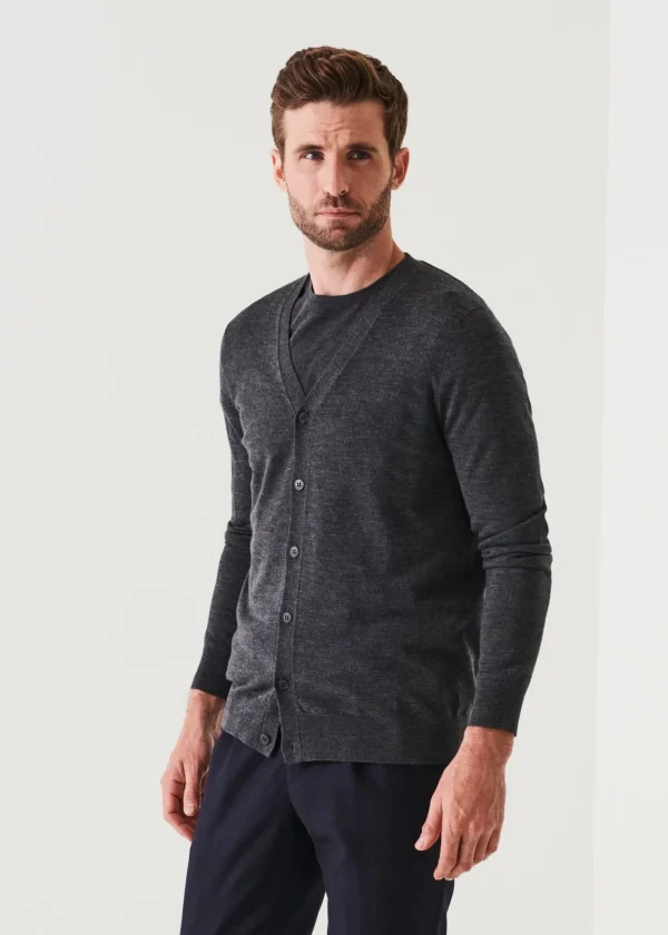 PATRICK ASSARAF Extra-Fine Merino Cardigan | Men Knitwear