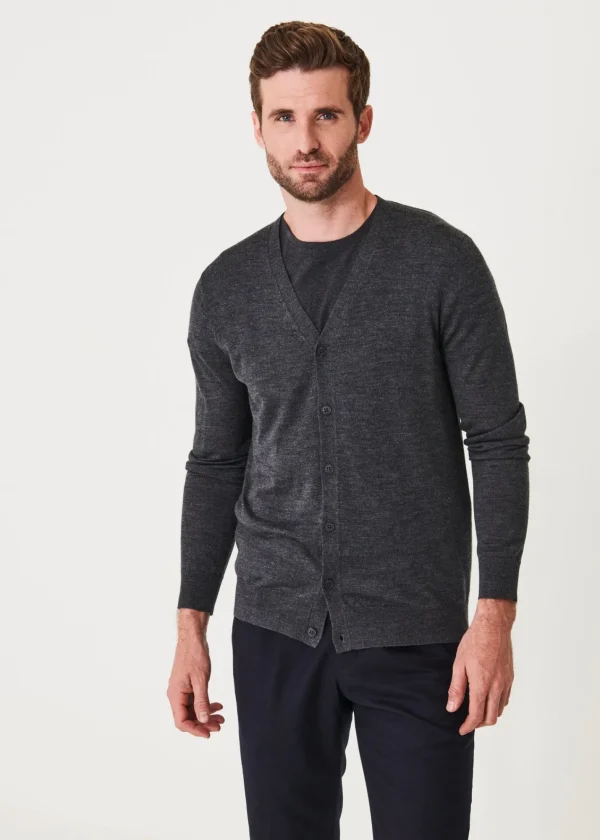 PATRICK ASSARAF Extra-Fine Merino Cardigan | Men Knitwear