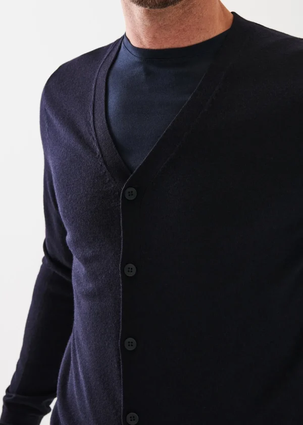 PATRICK ASSARAF Extra-Fine Merino Cardigan | Men Knitwear