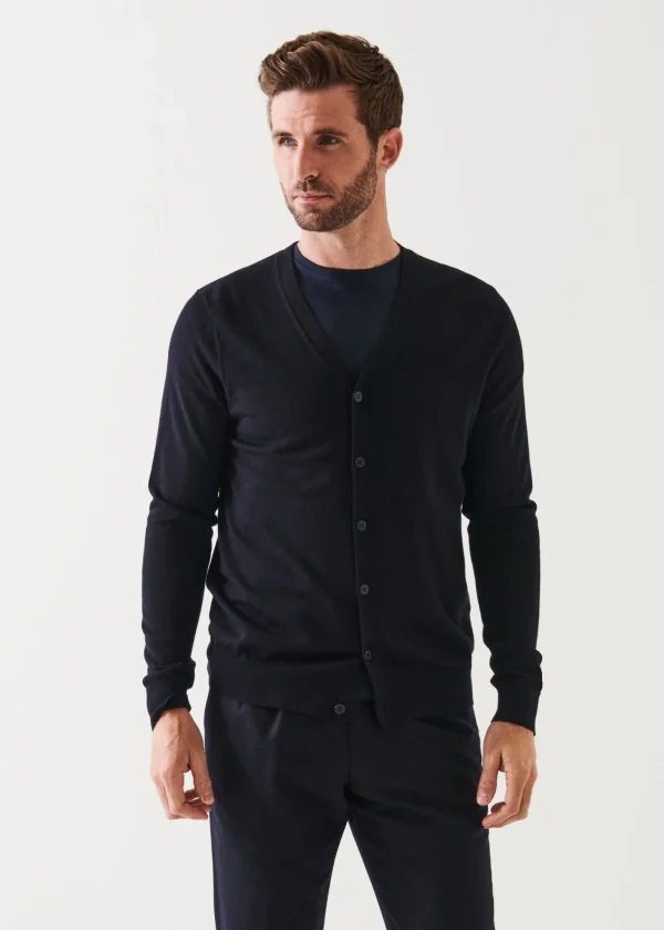 PATRICK ASSARAF Extra-Fine Merino Cardigan | Men Knitwear