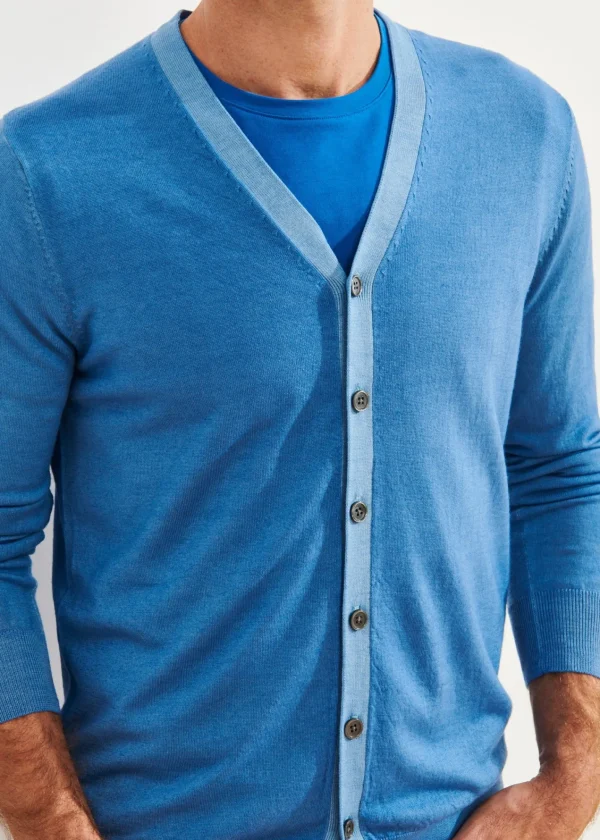 PATRICK ASSARAF Extra-Fine Merino Cardigan | Men Knitwear