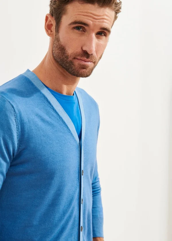 PATRICK ASSARAF Extra-Fine Merino Cardigan | Men Knitwear