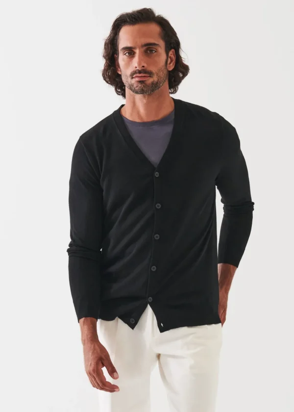 PATRICK ASSARAF Extra-Fine Merino Cardigan | Men Knitwear