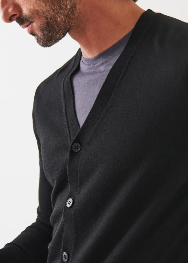 PATRICK ASSARAF Extra-Fine Merino Cardigan | Men Knitwear