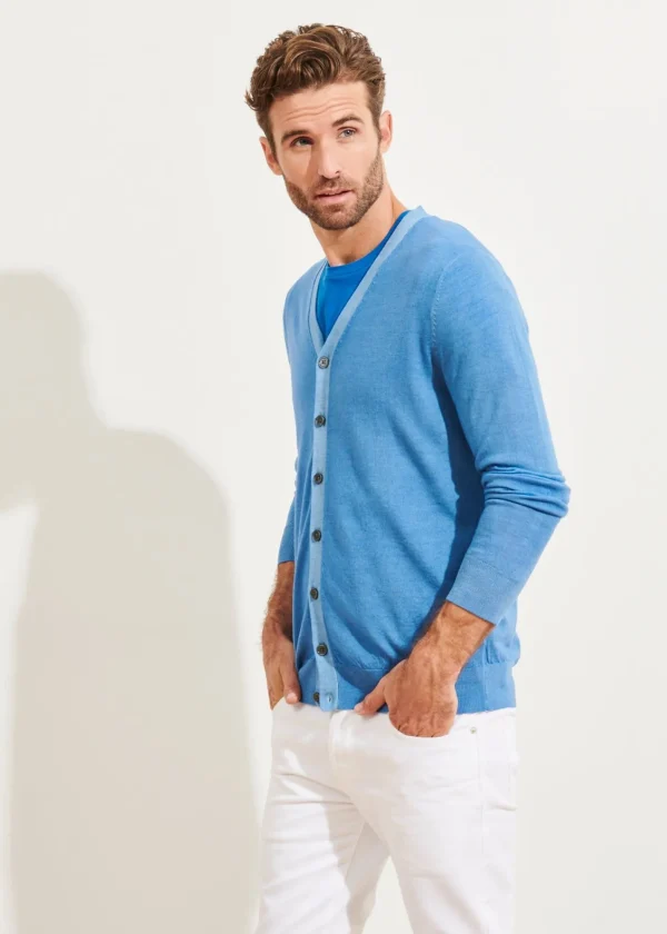 PATRICK ASSARAF Extra-Fine Merino Cardigan | Men Knitwear