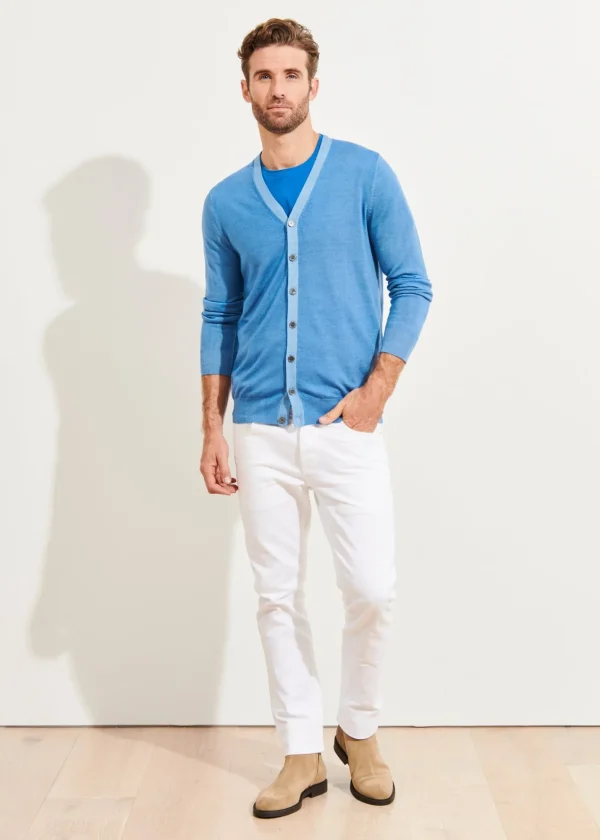 PATRICK ASSARAF Extra-Fine Merino Cardigan | Men Knitwear