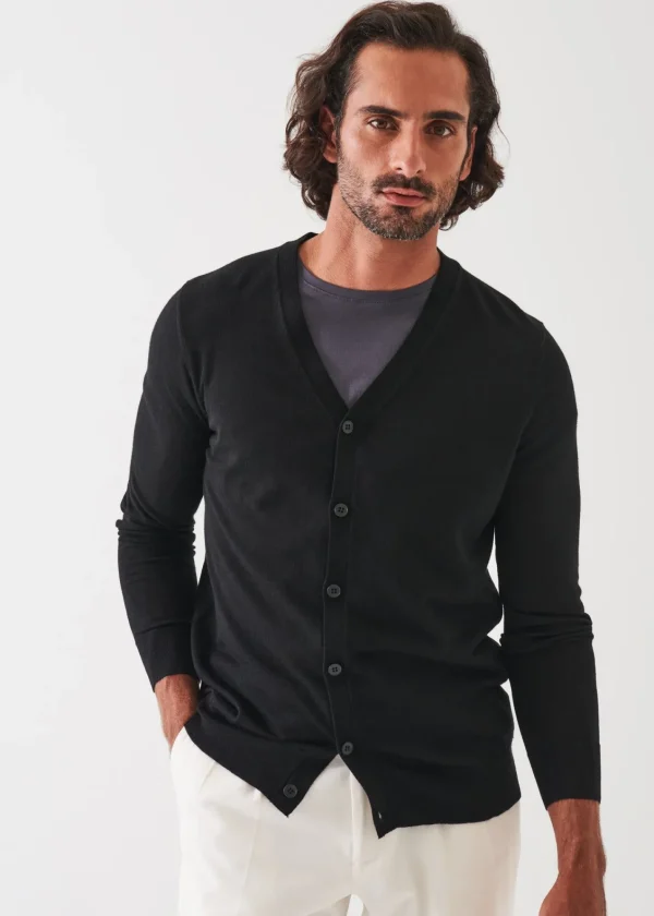 PATRICK ASSARAF Extra-Fine Merino Cardigan | Men Knitwear