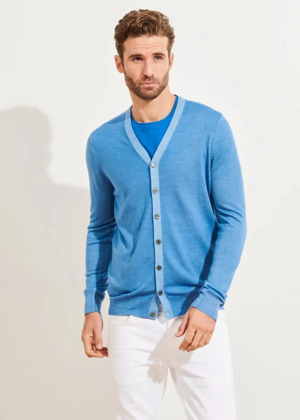 PATRICK ASSARAF Extra-Fine Merino Cardigan | Men Knitwear