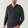 PATRICK ASSARAF Extra-Fine Merino Full Zip Hoodie | Men Knitwear