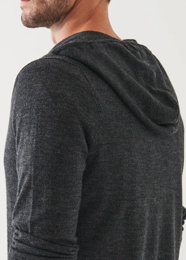 PATRICK ASSARAF Extra-Fine Merino Full Zip Hoodie | Men Knitwear