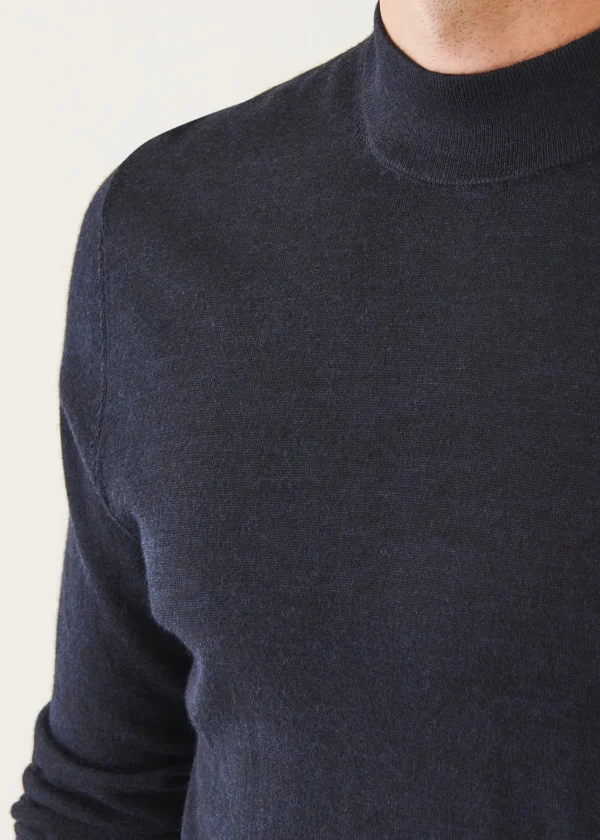 PATRICK ASSARAF Extra-Fine Merino Mock Neck | Men Knitwear