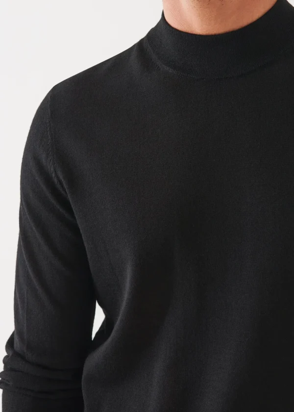 PATRICK ASSARAF Extra-Fine Merino Mock Neck | Men Knitwear