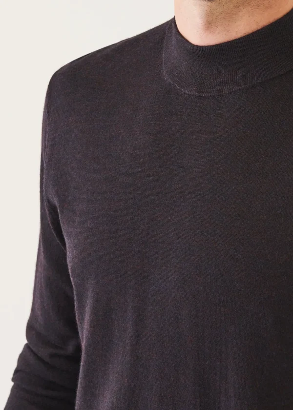 PATRICK ASSARAF Extra-Fine Merino Mock Neck | Men Knitwear