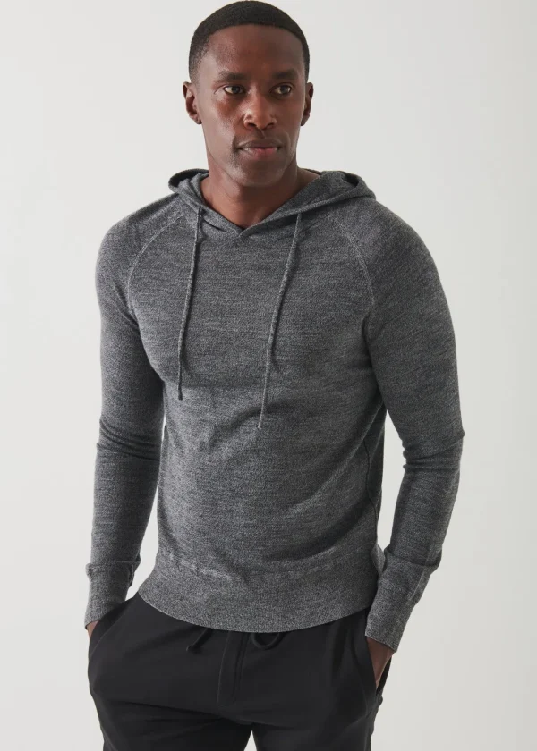 PATRICK ASSARAF Extra-Fine Merino Popover Hoodie | Men Knitwear