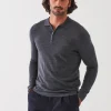 PATRICK ASSARAF Extra-Fine Merino Quarter Zip Polo | Men Polos