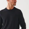 PATRICK ASSARAF Extra-Fine Merino Raglan Crewneck | Men Knitwear