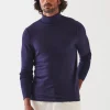 PATRICK ASSARAF Extra-Fine Merino Vintage Wash Turtleneck | Men Knitwear