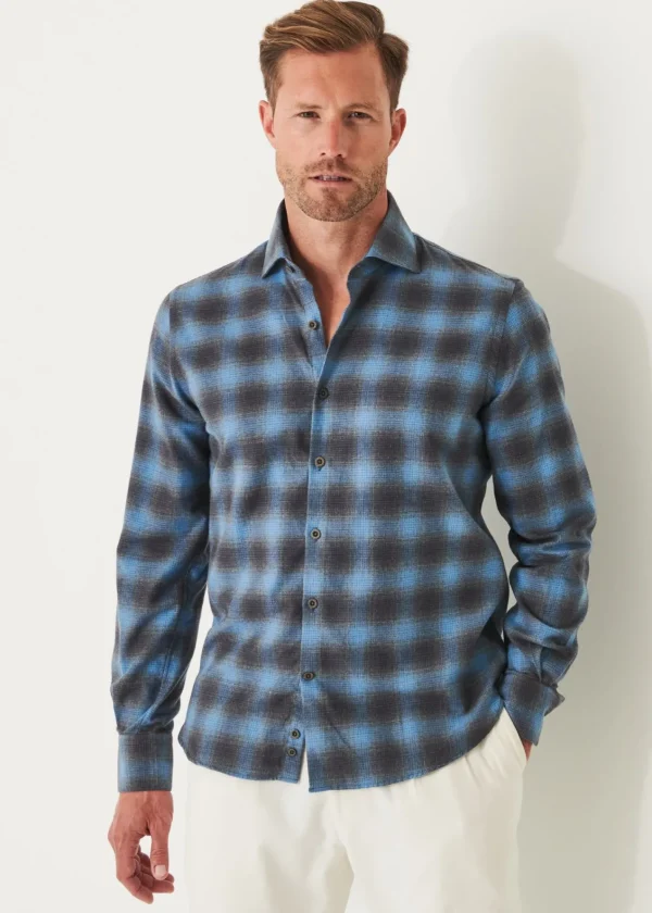 PATRICK ASSARAF Flannel Plaid Shirt | Men Shirts