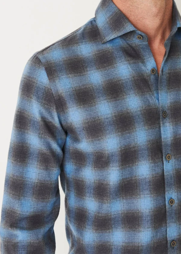 PATRICK ASSARAF Flannel Plaid Shirt | Men Shirts