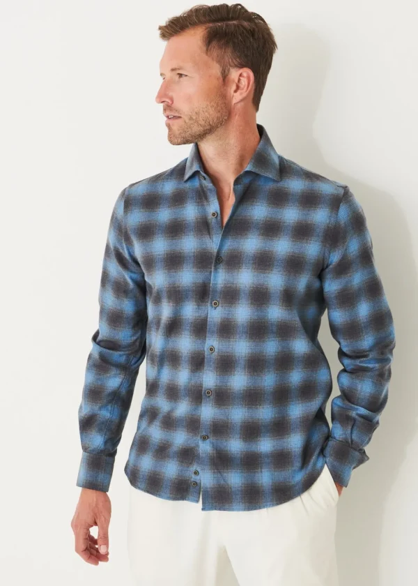 PATRICK ASSARAF Flannel Plaid Shirt | Men Shirts