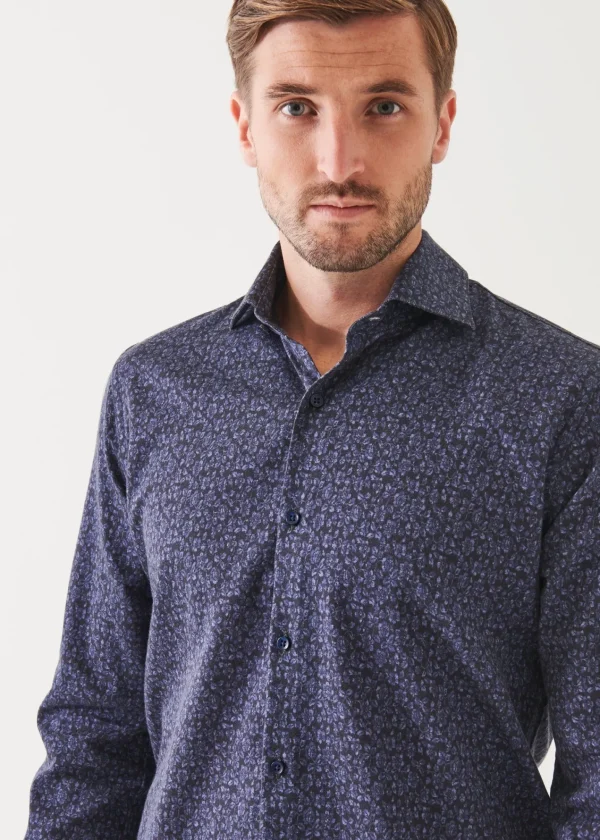 PATRICK ASSARAF Floral Print Cotton Shirt | Men Shirts