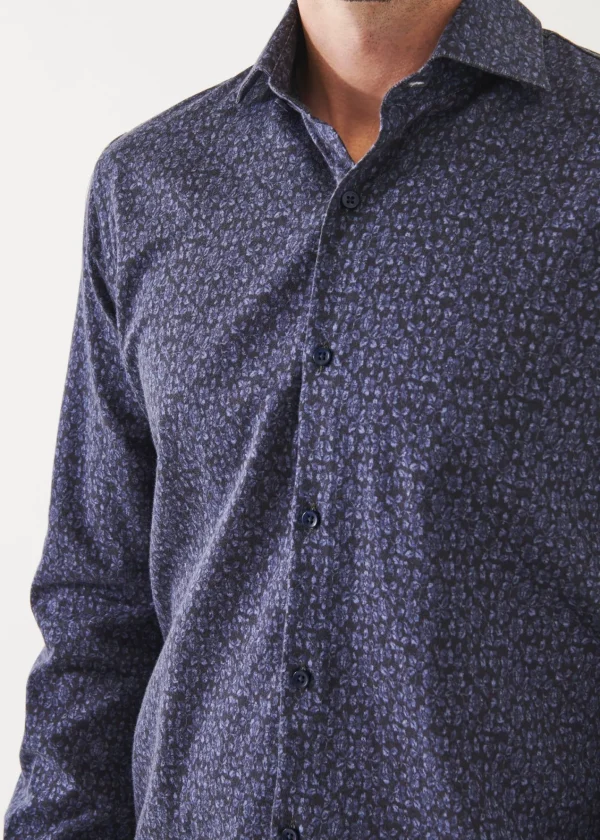 PATRICK ASSARAF Floral Print Cotton Shirt | Men Shirts