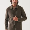 PATRICK ASSARAF Four Patch Pocket Wool Shirt Jacket | Men Shirt Jackets