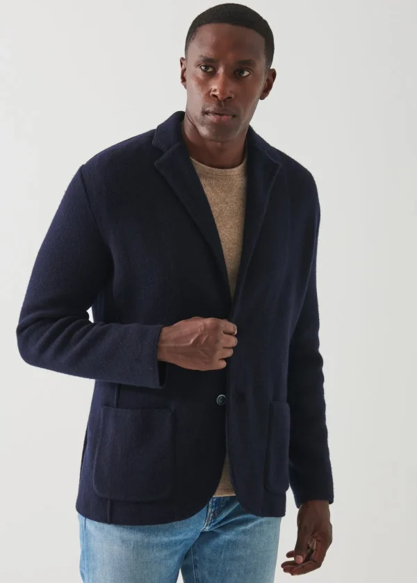 PATRICK ASSARAF Italian Cashmere Two-Button Blazer | Men Blazers