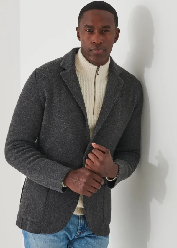 PATRICK ASSARAF Italian Cashmere Two-Button Blazer | Men Blazers