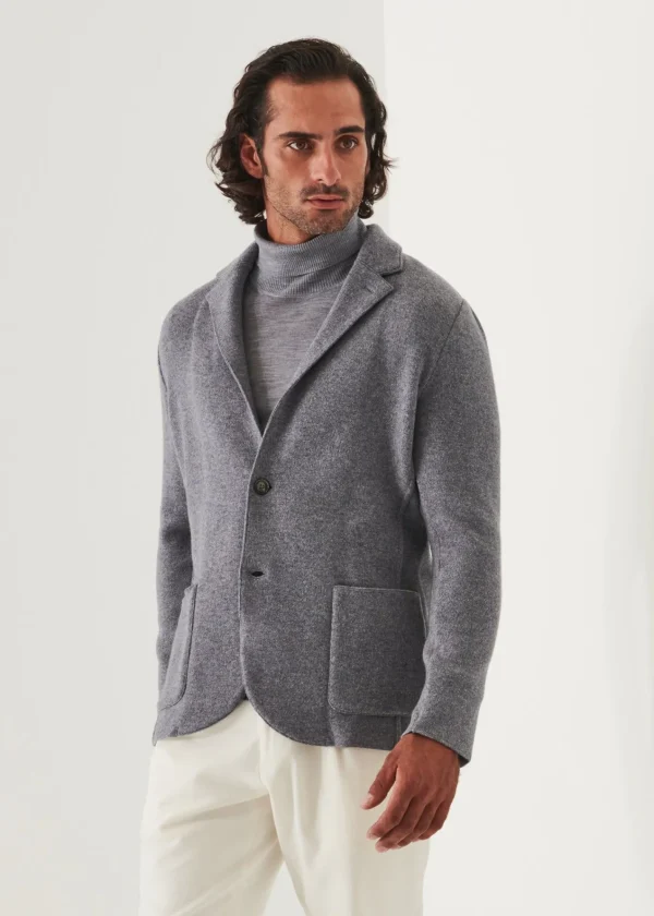 PATRICK ASSARAF Italian Cashmere Two-Button Blazer | Men Blazers