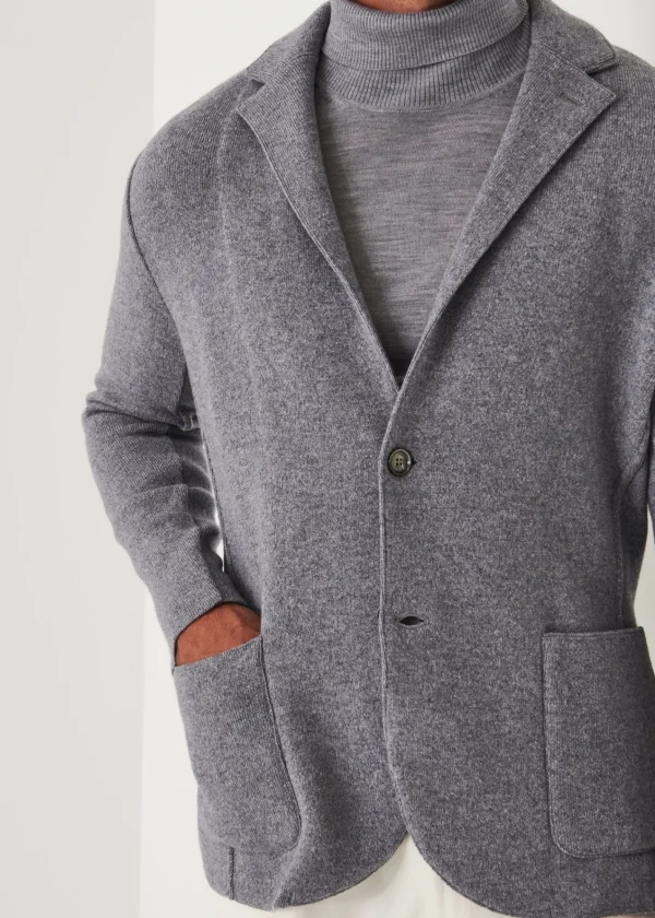 PATRICK ASSARAF Italian Cashmere Two-Button Blazer | Men Blazers