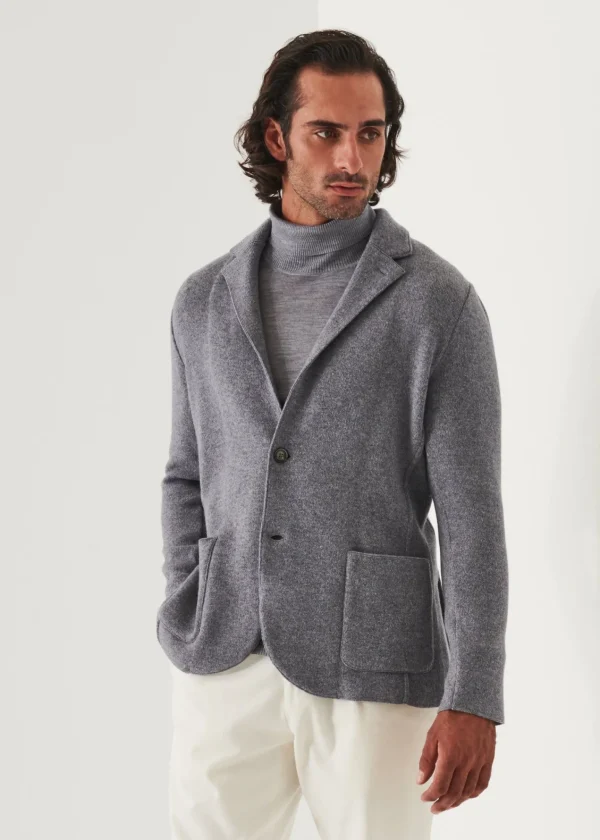 PATRICK ASSARAF Italian Cashmere Two-Button Blazer | Men Blazers