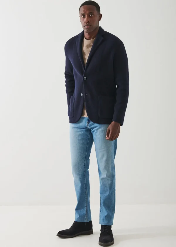 PATRICK ASSARAF Italian Cashmere Two-Button Blazer | Men Blazers